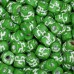 6 x 8mm Small Tube Clay Beads, Green, Bulk Bag Approx. 250g