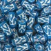Long Clay Tube Beads, Aqua, Pack of 10