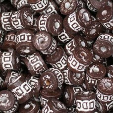 Medium Clay Tube Beads, Brown, Pack of 10