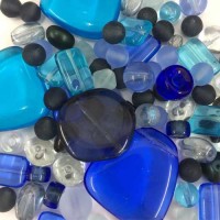 Cheap pressed glass beads, ideal for general beading or craft projects.