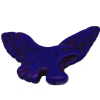 50mm Purple Dyed Turquoise Eagle Pendant Bead