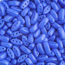 Blue 3-Hole Cali Beads, 50pcs