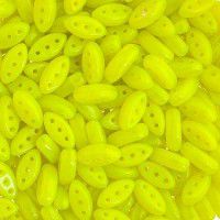 Olive Green Silk  3-Hole Cali Beads, 50pcs
