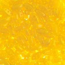 Yellow Amber Opal  3-Hole Cali Beads, 50pcs