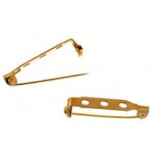 Barpin Brooch, 1.5 inch Gold Colour, Pack of 10