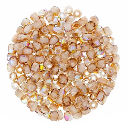 Crystal Brown Rainbow 2mm Firepolished Beads 150pcs