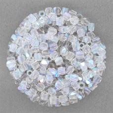 6mm Fire Polished Crystal AB - 50pcs