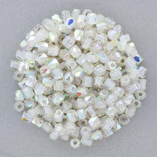 Crystal Green Rainbow 2mm Firepolished Beads 150pcs