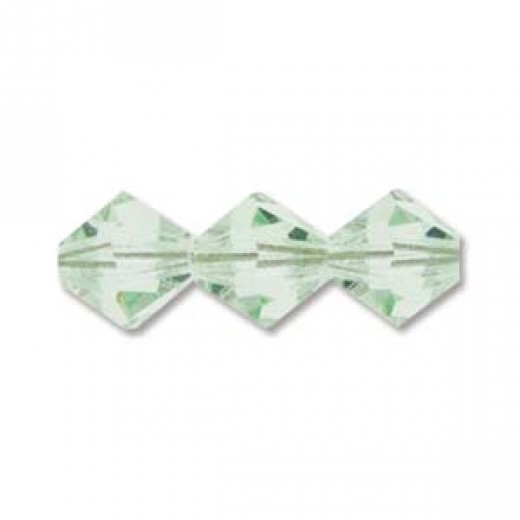 Chrysolite, 4mm Preciosa Bicones, 48 Pcs