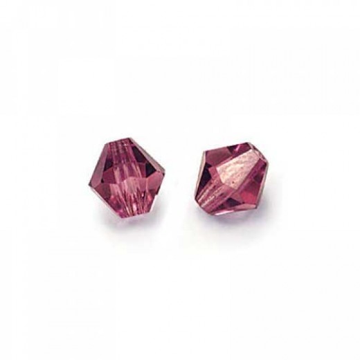 Amethyst 3mm Preciosa Bicones, Pack of 48