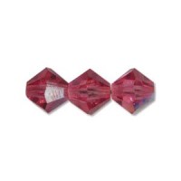 Rose AB 3mm Preciosa Bicones, Pack of 48