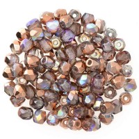 Crystal Magic Copper Fire polished 3 mm , 120pcs