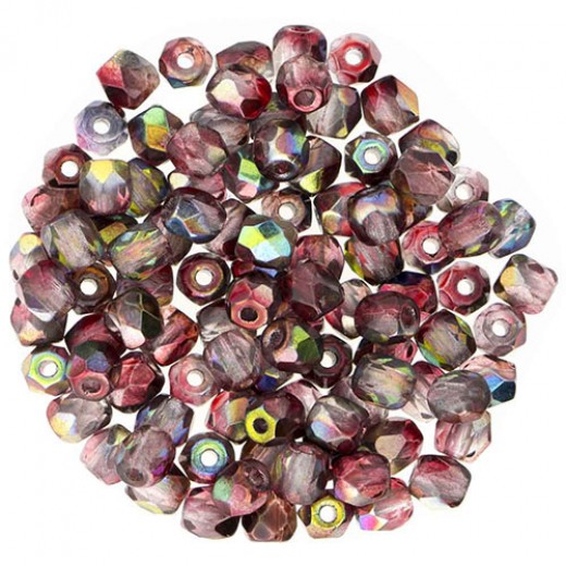 Crystal Magic Wine 3 mm Fire Polished Beads, 120pcs