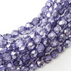 Violet Metallic Ice Fire polished 3mm, 120 pcs. 