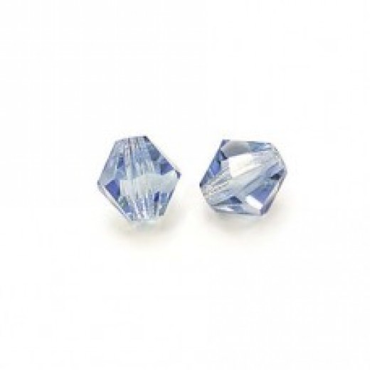 Light Sapphire 4mm Preciosa Bicones, Pack of 48