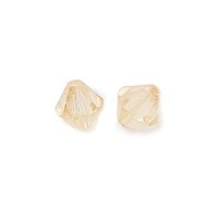 Lumi Champagne, 4mm Preciosa Bicones, 48 Pcs