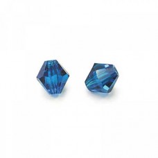 Capri Blue AB 3mm Preciosa Bicones, Pack of 48pcs