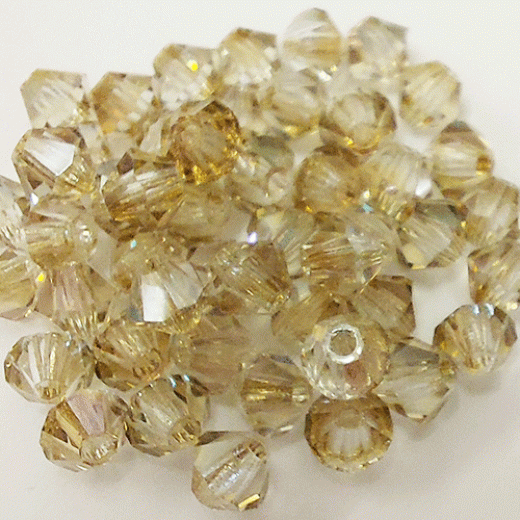 Clarite, 4mm Preciosa Bicones, 48 Pcs