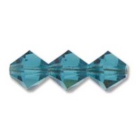 Indicolite 4mm Preciosa Bicones, Pack of 48cs