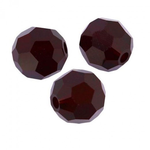 Garnet Preciosa 4mm Bicones Crystals on 5" Strand, 31 pieces