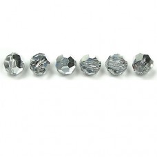 4mm Crystal Labrador Half Czech Round Beads, Bag of 48 Pieces