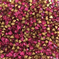 Vintage Chatons, Squares, 3mm, Rose, Pack of 100