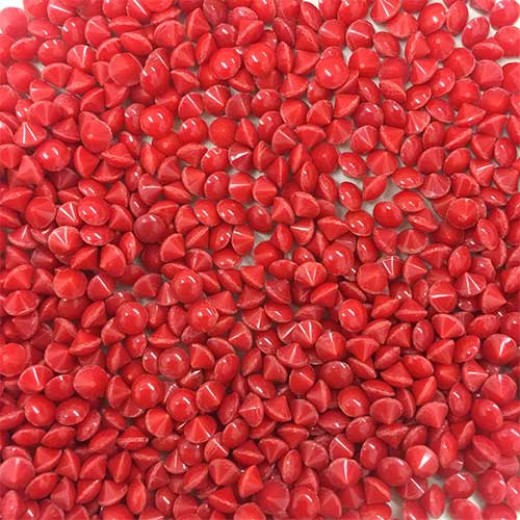 Pack Crystal Chatons, Unfoiled Coral , 3.4-3.5mm, SS14 , Approx 100 Pieces