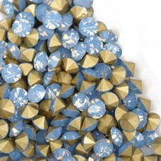 Vintage Chatons, 4.5mm / SS19, Blue Opal, Pack of 72