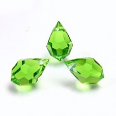 Chrysolite 5 x 7mm Crystal Drop, pack of 4