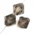 Black Diamond  Preciosa 8mm Round Crystals on 5" Strand