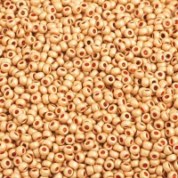 Matte Metallic Gold Terra Dyed Size 10/0, approx.22g