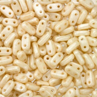 Lustre Champagne 6mm Bar Beads - 9gm Approx Lustre Champagne 6mm Bar Beads - 9gm Approx