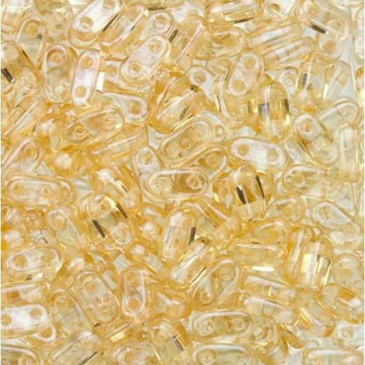 Luster - Transparent Champagne 6mm Bar Beads - 9gm Approx