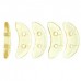 Lustre Transparent Champagne Crescent Czechmate Beads, Approx. 5g, 38 Beads