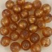 Bulk Bag 18mm Gold Foiled Round Beads, Gold, Approx 250 Grams