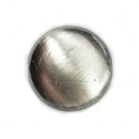 17 x 8mm Flat Tablet Brushed Satin Silver Bead, pack of 2