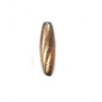 19x6mm Spaghetti Bead  Brushed Satin Copper Bead, pack of 2