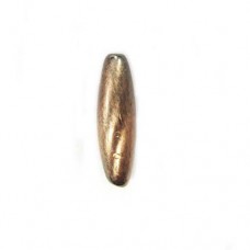 19x6mm Spaghetti Bead  Brushed Satin Copper Bead, pack of 2