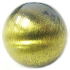 10mm Round Bead Brushed Satin Brass Bead, Pack of 4