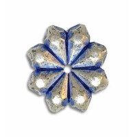 4x15mm Blue Denim Bead, pack of 2
