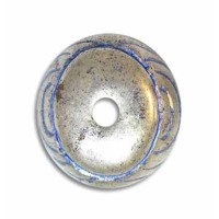 21x19mm Blue Denim Bead, Pack of 2