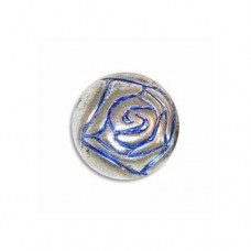 9mm Rosebud Blue Denim Bead, pack of 10