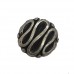 12mm Flat Designed Fancy Bead, pack of 4