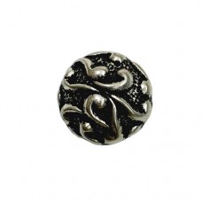 16mm Flat Designed Fancy Scroll Bead, Pack of 2