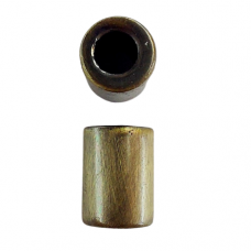 6 x 10mm Brushed Satin Brass Tubular Bead, Pack of 5