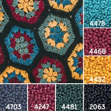 Crochet Hexagons Colour Inspiration Miyuki 6/0 Seed Bead Collection