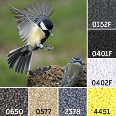 Great Tit Great British Birds Colour Inspiration Miyuki 8/0 Seed Bead Collection