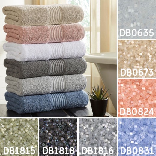 National Towel Day inspiration Miyuki Delica bead collection - Miyuki 11/0 Delica Beads