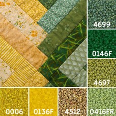 Spring Meadow Quilt Colour Inspiration Miyuki 6/0 Seed Bead Collection