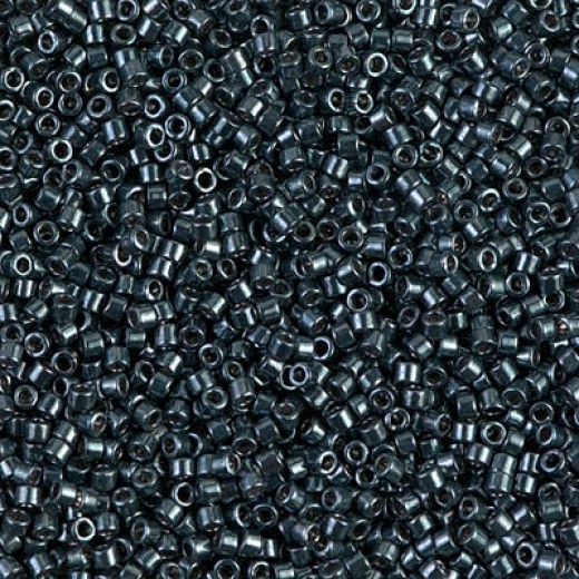 DB0465 Galvanised Midnight Blue, Size 11/0 Miyuki Delica Beads, 50g approx.